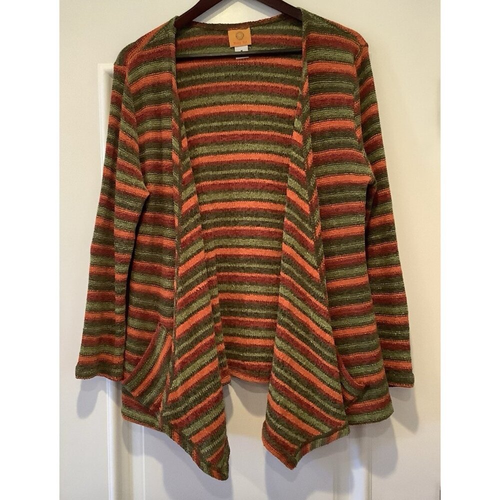 Ruby Rd Cardigan Sweater Size Medium Open Front O… - image 1